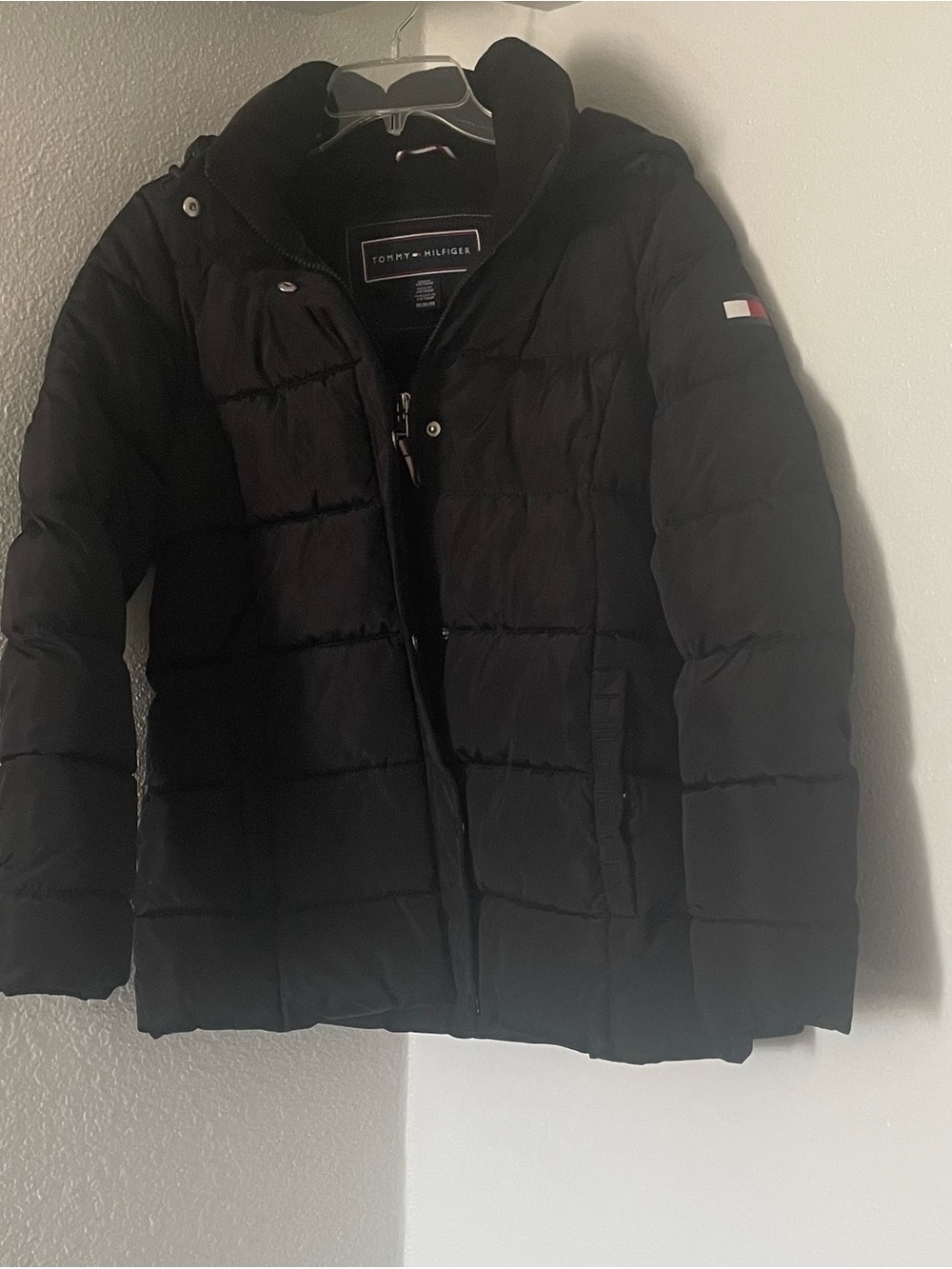 Tommy Hilfiger Kids Black Quilted Puffer Coat